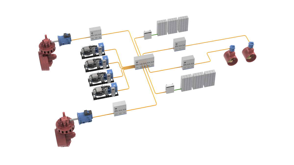Système CA hybride - Systèmes de propulsion marine électrique d'ePropulsion