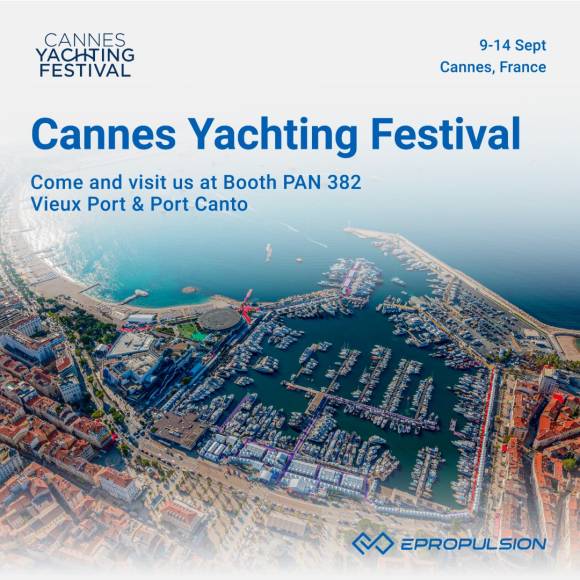 Join ePropulsion at Cannes Yachting Festival 2025