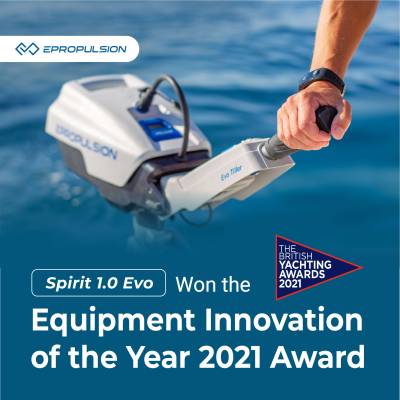 ePropulsion Spirit 1.0 élu « Innovation de l'année en matière d'équipement »